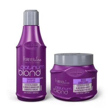 Imagem de Kit Platinum Blond Manutenção Desamarelador Forever Liss, U