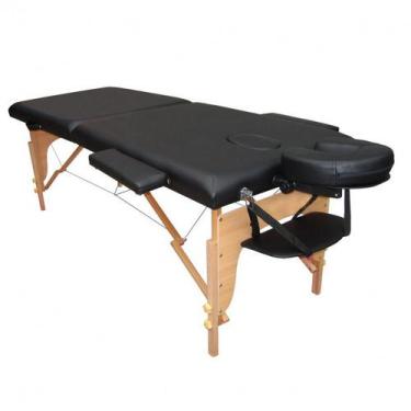 Imagem de Divã Mesa Maca Dobrável Com Orifício Mala Maleta Massagem Beleza Estét