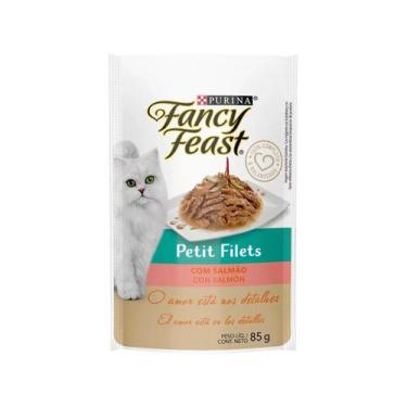 Imagem de Ração Úmida Fancy Feast Petit Filets para Gatos Sabor Salmão 85g - Nes
