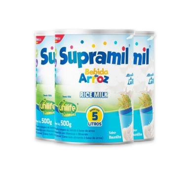 Imagem de Kit 3 Supramil Bebida Rice Milk Unilife 500g