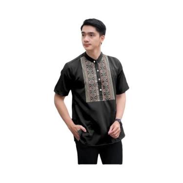 Imagem de Camisa Casual Masculina Com Estampa 3D E Gola Alta Para Celebrações Do