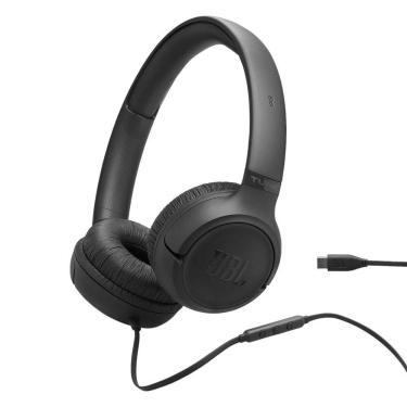 Imagem de JBL Tune 530C, Fone On-Ear com Fio USB-C, Preto
