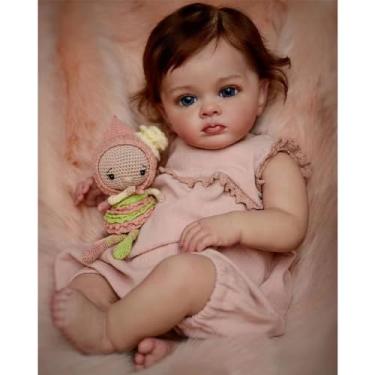Imagem de SHENGX Bebe Reborn Realista Menina,55cm/22" Silicone Realista Bebe,Pesa cerca de 2,9 li...