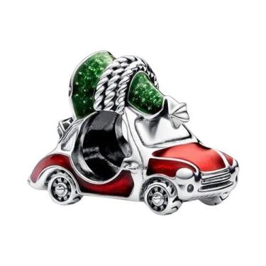 Imagem de Pingente De Flor De Maçã Em Forma De Coração Vermelho Em Prata 925 Par