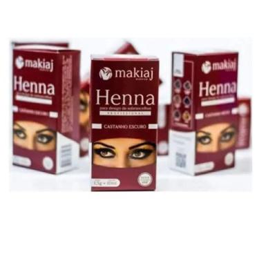 Imagem de Henna para Sobrancelhas Makiaj - 1,5g - no-brand, Castanho Escuro