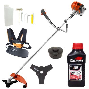 Imagem de Roçadeira Profissional RL430ACNTK Tekna Á Gasolina 2T 43cc 1,7HP Alta Performance Com Partida Leve e Fácil + Óleo Lubrificante Toyama 2 Tempos 500ml