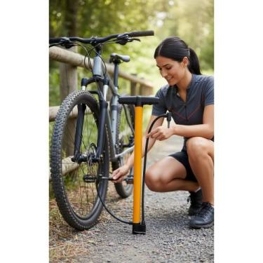 Imagem de Bomba Ar Manual 160psi Pneu Infláveis Portátil Aço - Congratulations S