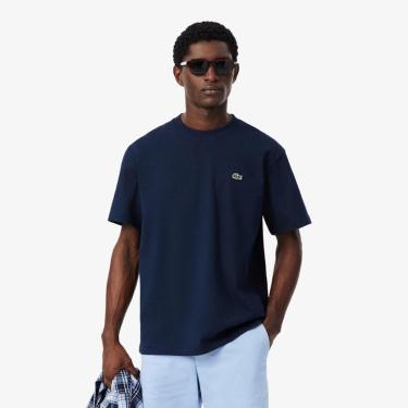 Imagem de Camiseta Lacoste De Malha De Algodão Pesado Masculina-Masculino