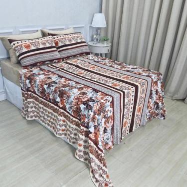 Imagem de Manta Queen Microfibra Estampada Antialérgica Toque Macio - Casa Mambe