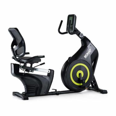 Imagem de Bicicleta Ergométrica Horizontal Magnética Bonafit Preta Prime Comfort Preto-Unissex