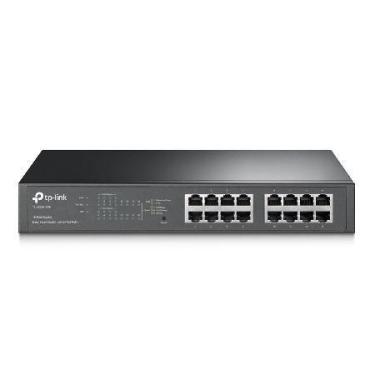 Imagem de Switch Gigabit Easy Smart 10/100/1000 C/ 16 Portas (sendo 8 Poe) Tl-sg