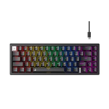 Imagem de Rise Mode GM1 Pro Mecânico Compacto RGB 67 Teclas Brown - Rise  Mode