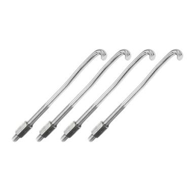 Imagem de Kit 4 Garra Afinação Bongo Timbal Percussão 12cm + Porca - Torelli