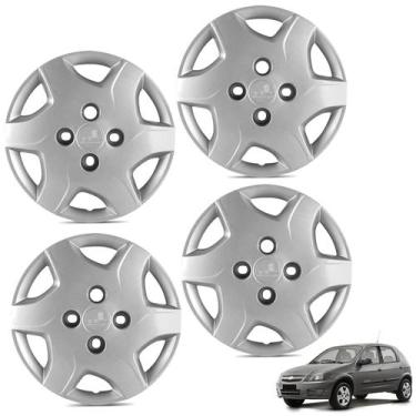 Imagem de Jogo de calota aro 13p prata mod celta 2012/2015 - general car - kit-6