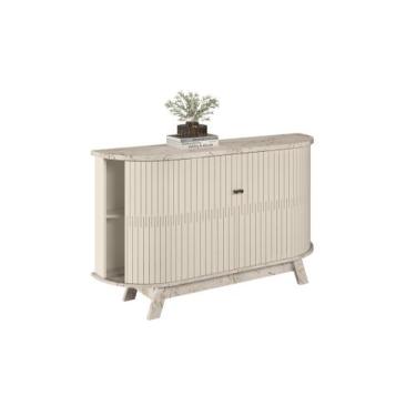 Imagem de Buffet Monza 136cm 4 Portas 2 Gavetas Internas e 2 Prateleiras Calacat