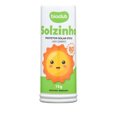 Imagem de Protetor Solar Infantil Bebê Fps80 Vegano Bastão 15g Bioclub