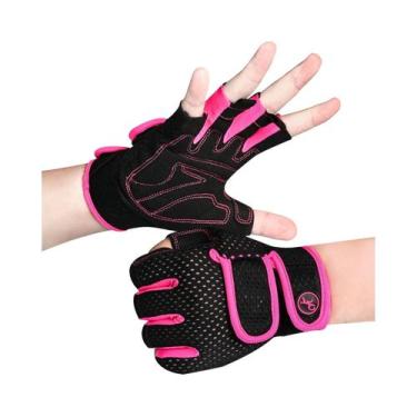 Imagem de Luvas De Academia Femininas Com Dedos Cortados, Almofadas De 3MM Para 