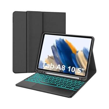 Imagem de Capa Com Teclado Bluetooth Sem Fio E Suporte Inteligente Para Samsung 