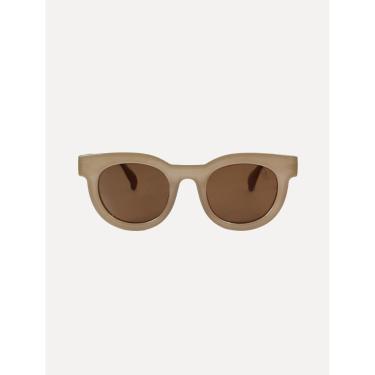 Imagem de Óculos Reserva de Sol Masculino Round Cáqui Claro-Masculino