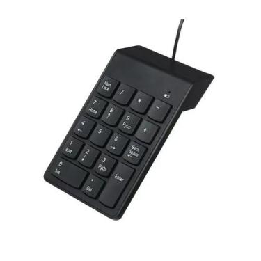 Imagem de Mini Teclado Numérico Portátil Usb 18 Teclas Pc E Notebook - Keedi