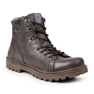 Imagem de Bota Coturno Masculino Tratorado Cadarço Cano Médio Conforto-Masculino