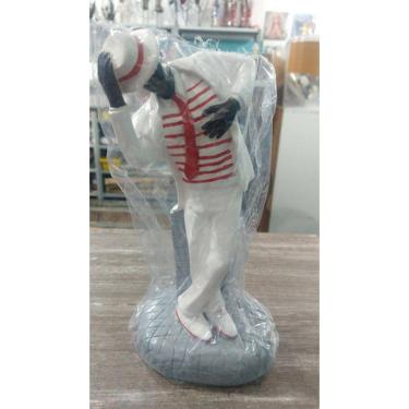 Imagem de Imagem Malandro Dançando Bco Escultura Gesso Estatua 20 Cm