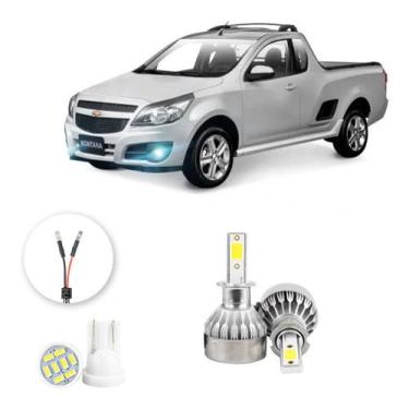 Imagem de Lampada Farol Milha Led Chevrolet Montana 2011 2020 20000lm - V10, Bra