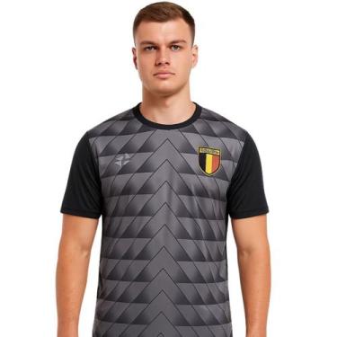 Imagem de Camisa Masculina Bélgica Lotto Proteção Solar Uv 40+ Cinza, Cinza, G