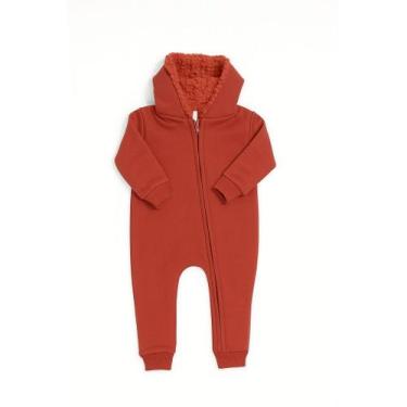 Imagem de MACACÃO BEBE MOLETOM MODA TAM PMG Cor:Cinza MesclaTamanho:P - Mdr, Ver