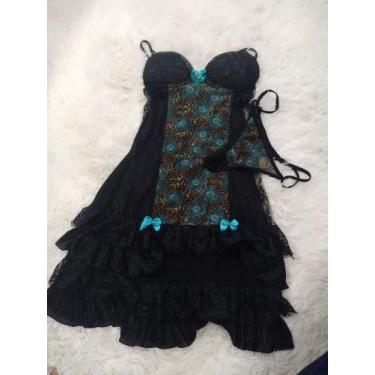 Imagem de Camisola tuly com renda - Brilho e glamour