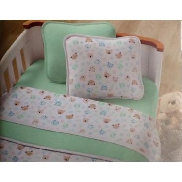 Imagem de Kit Baby 2 peças para berço padrão americano - 100% em malha de algodã