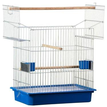 Imagem de Gaiola Pássaros Calopsita Italiana Duplex - Prata (P137) - Gaiolas Lon