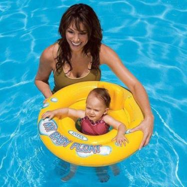 Imagem de Boia Infantil Baby - Bote Inflável - Assento Em Faixa Intex