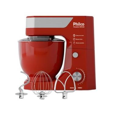 Imagem de Batedeira Planetária Philco 900W 5L Turbo Vermelha PBP90B 220V
