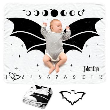 Imagem de Cobertor Infantil Sweety Baby Gothic Bat - Flanela para Meninos