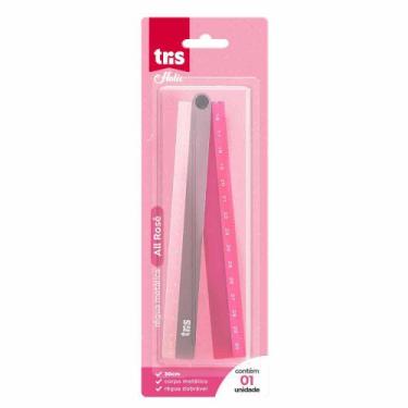 Imagem de Régua Metálica All Rosé - 30cm - Tris