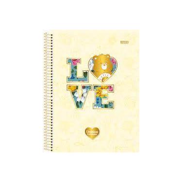 Imagem de Caderno Colegial Ursinhos Carinhosos - 80 Folhas com Adesivos e Glitte