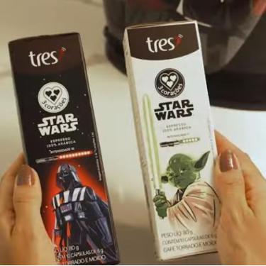 Imagem de Kit Star Wars com 20 Cápsulas café Espresso 3 Três Corações, 10 do Mes