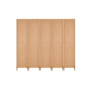 Imagem de 5 Biombo Slim Reto Com Pés Folha Painel Mdf Cru Divisor Divisória Sepa
