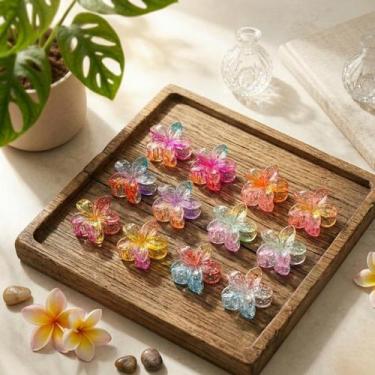 Imagem de Kit 12 Presilha Flor Blogueira 6cm Piranha Tendencia Varias Cores - Ge