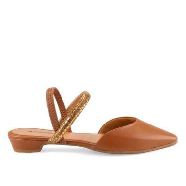 Imagem de Sapato Feminino Mississipi Salto Baixo Casual Me232, Rives mascavo, 35