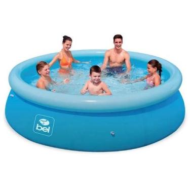 Imagem de Piscina Gigante 4600L Inflável Redonda Reforçada Kit Reparo - Bel - BE