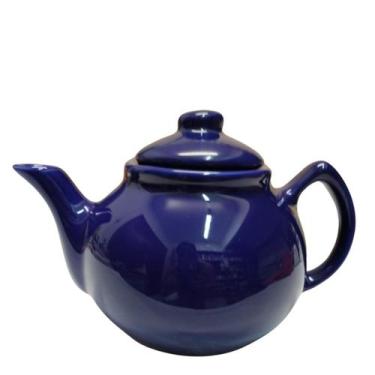 Imagem de Bule De Chá (liso) 700ml Cerâmica, azul cobalto
