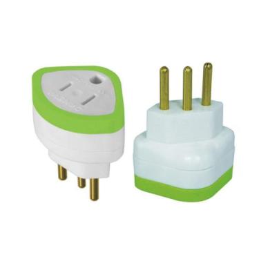 Imagem de Plugue adaptador 2p+t-3 pinos-10a-daneva - DAVENA