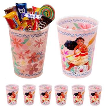 Imagem de Kit 10 Copos de Doces e Lembrancinhas para Festa Infantil Moana - Plas
