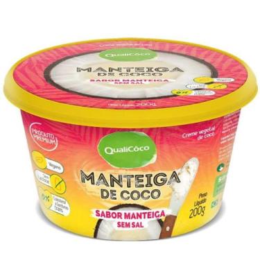 Imagem de Manteiga de Coco Qualicoco 200g Sabor Manteiga - Sem Sal 