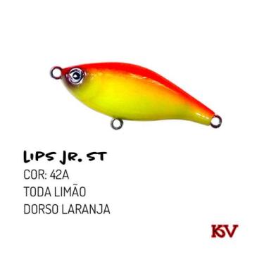 Imagem de Isca Lips Jr St Artificial da Kv Ótimo Stick 6,5cm P/ Robalo, 42a