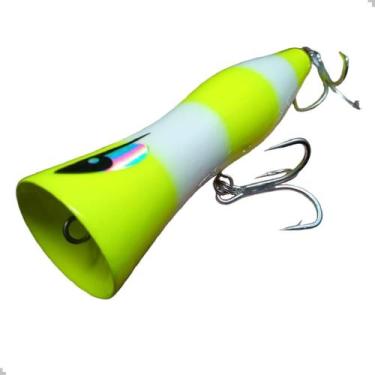 Imagem de Isca Poopó 180 da Dojô Popper artificial 18cm pesca oceânica, Listras 
