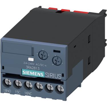Imagem de Bloco Auxiliar Temperatura 3RA2813-1AW10 Controle com Ajuste de Tempo 0,05-100s 24-240VCA-CC Bivolt Siemens