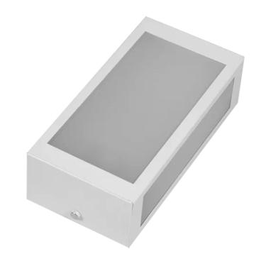 Imagem de Arandela Externa 552.48 Mini 02A P-1xE27 com Alumínio Branco Incolustre 11.8CM